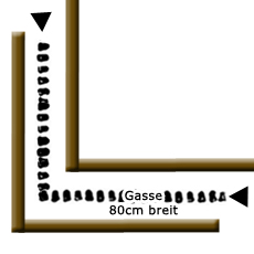 L-Gasse auf dem Pferdespielplatz