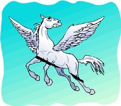 Pegasus / Pegasos - Traumpferd vieler Kinder Geflügeltes Pferd der griechischen Mythologie: Pegasus - Pegasos