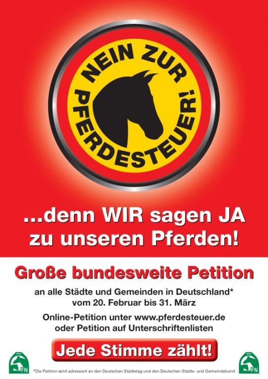 Online-Petition - Nein zur Pferdesteuer!